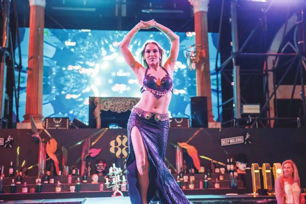 Bellydancer on stage